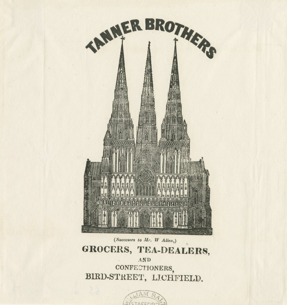 Lichfield Kathedrale - Westfront von Unbekannt