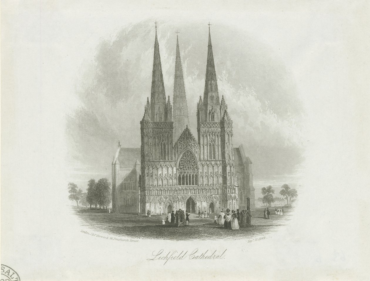 Lichfield Kathedrale - Westfront von Unbekannt