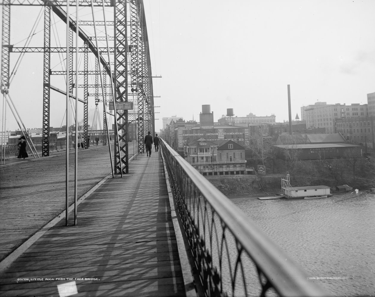 Little Rock, von der Free Bridge von Unbekannter Künstler