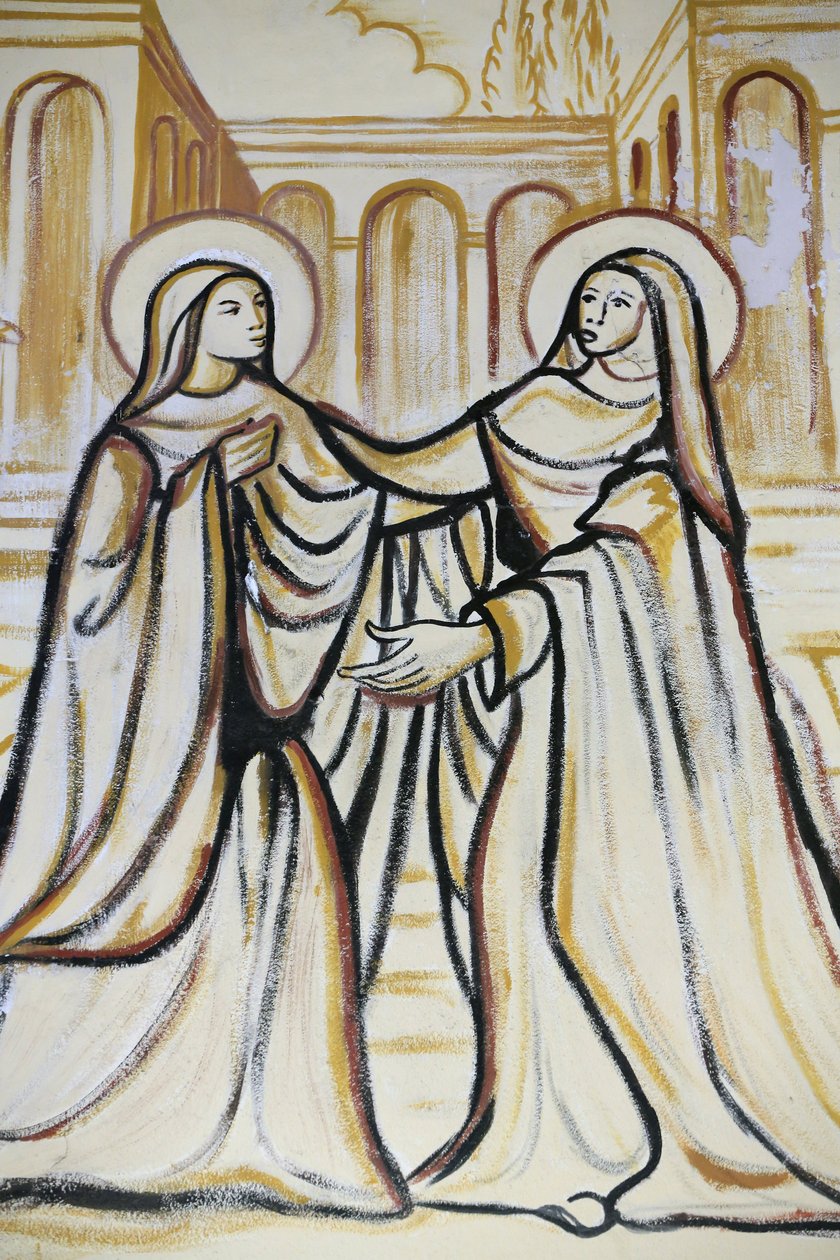 Die Heimsuchung (der Besuch Marias bei Elisabeth), Lome, Togo von Unbekannt