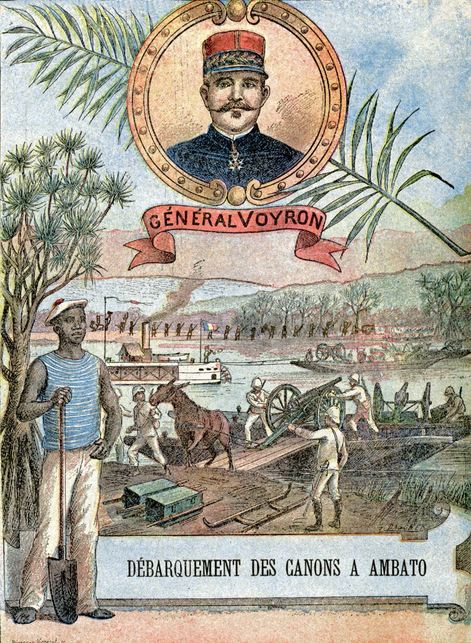 Madagaskar-Krieg, General Voyron von Unbekannter Künstler
