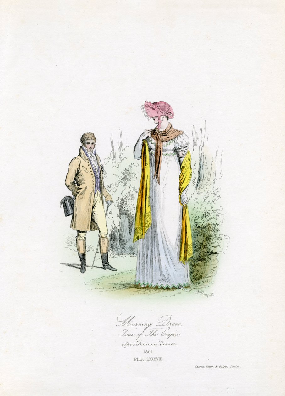Morgenkleid zur Zeit des Empire von Unbekannter Künstler