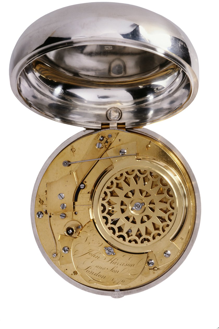 Werk eines Marinechronometers, von John Harrison und Sohn von Unbekannt
