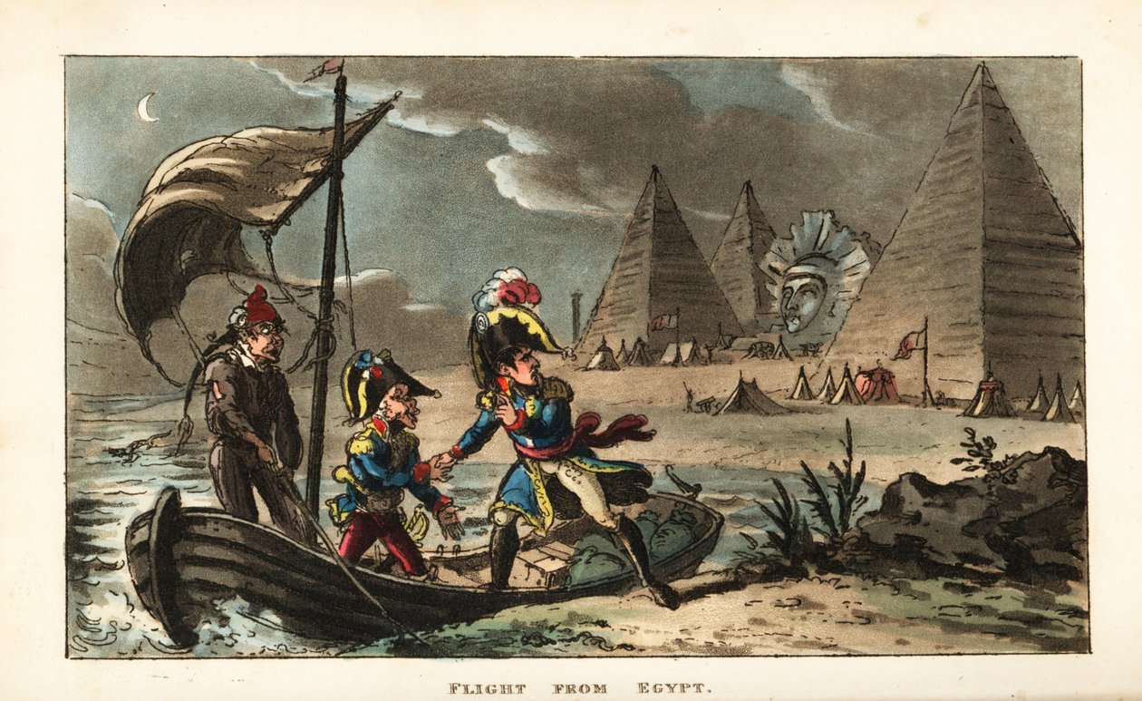Napoleon Bonaparte verlässt die Revolutionsarmee in Ägypten von Unbekannter Künstler