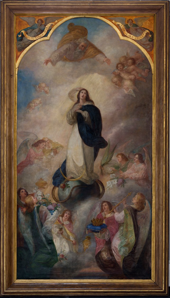 Pfarrkirche (Saint Julien). Innenansicht. Unbefleckte Empfängnis von Unbekannter Künstler
