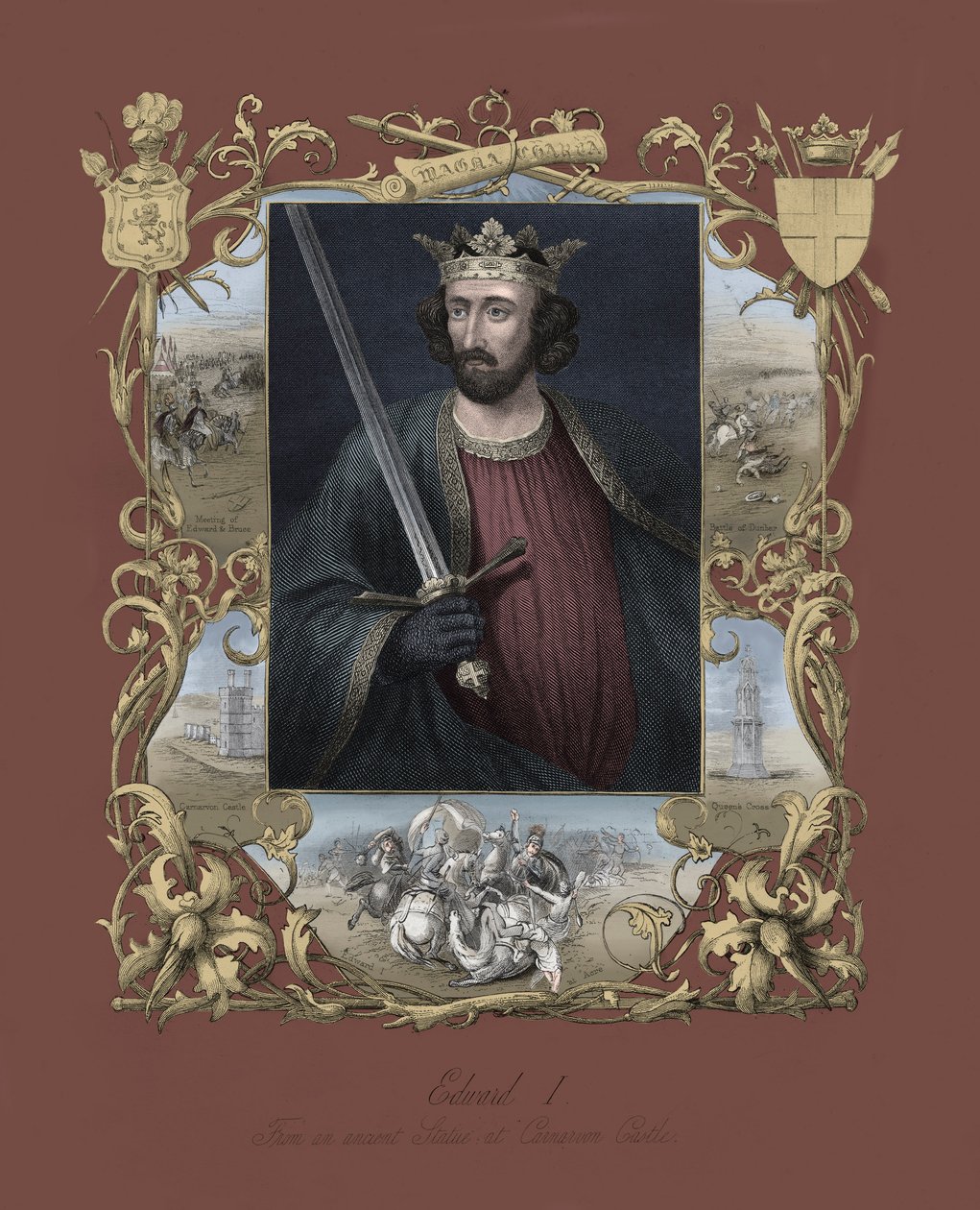 Porträt von König Edward I. von England von Unbekannter Künstler