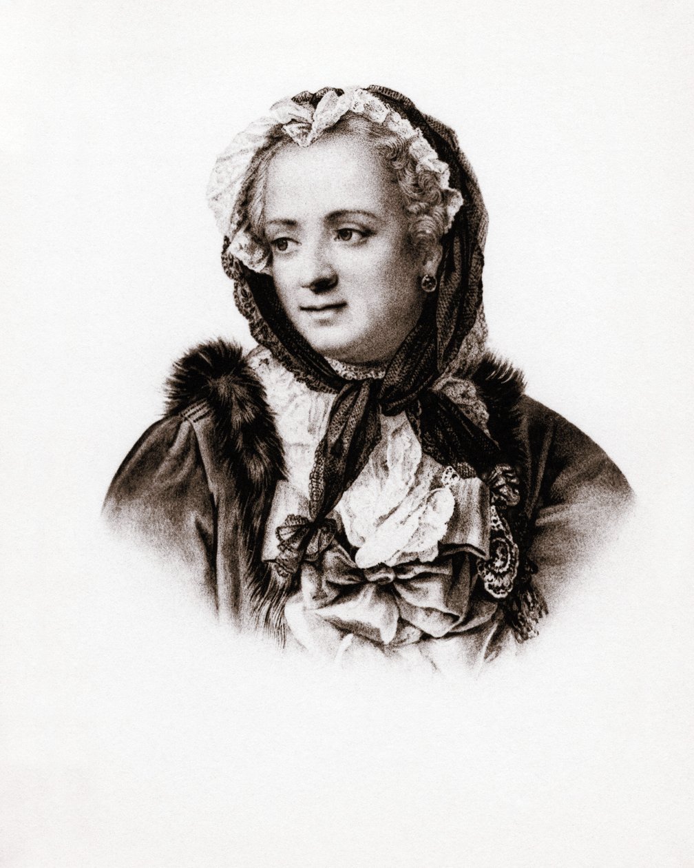 Porträt der Königin von Frankreich Marie Lescszinska, Königin von Frankreich (Leczinska, Lescszinka oder Leszinka) von Unbekannter Künstler