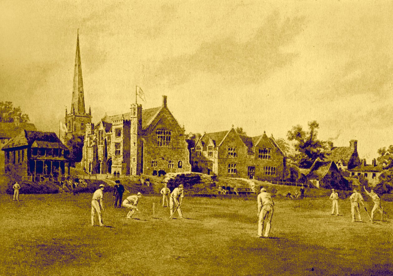 Repton Schule vom Cricketfeld von Unbekannter Künstler