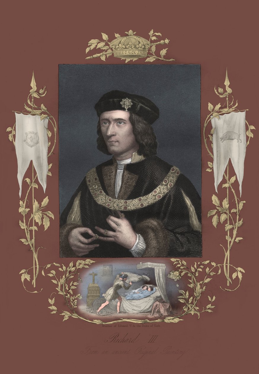 Richard III. König von England (Druck) von Unbekannter Künstler