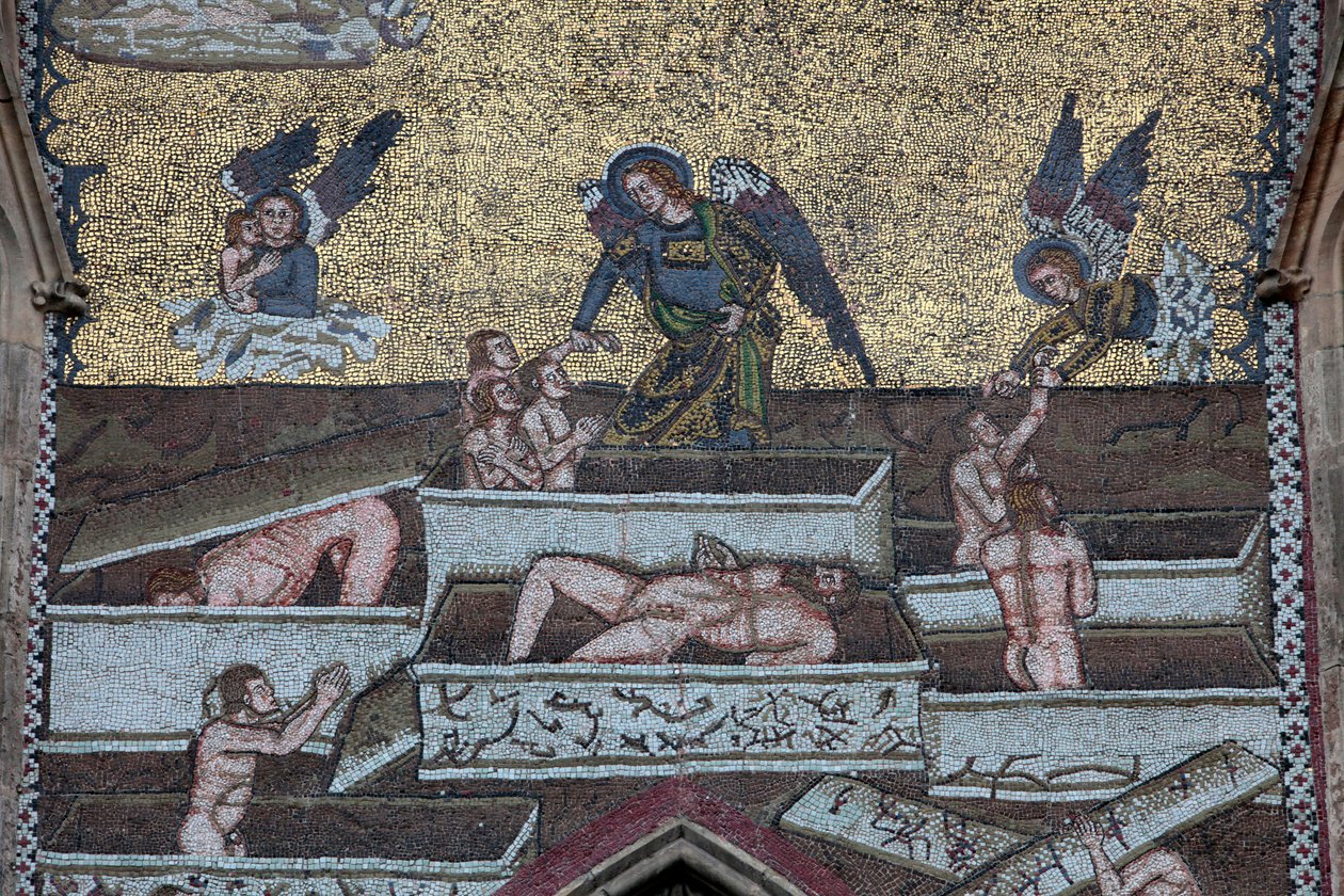 Sankt-Veits-Dom, Mosaiken des Jüngsten Gerichts, Prag, Tschechische Republik von Unbekannt