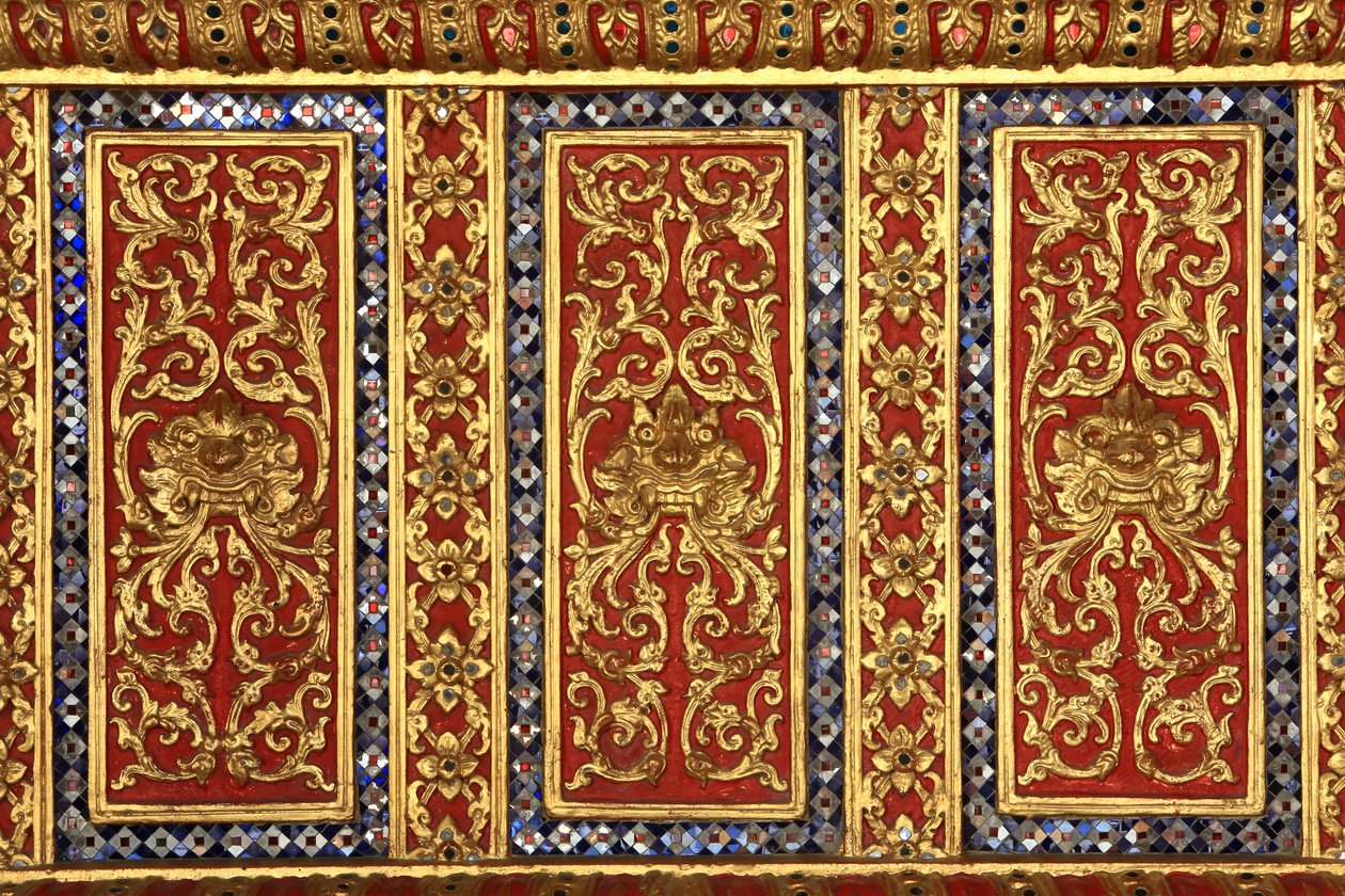 Skulptur. Marmortempel. Wat Benchamabophit Dusitvanaram Ratchaworawiharn. 1899. Bangkok. Thailand von Unbekannt
