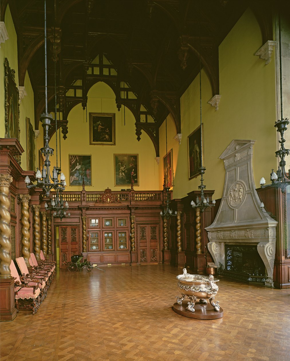 Die Große Halle, Burghley House, Stamford, Lincolnshire von Unbekannt