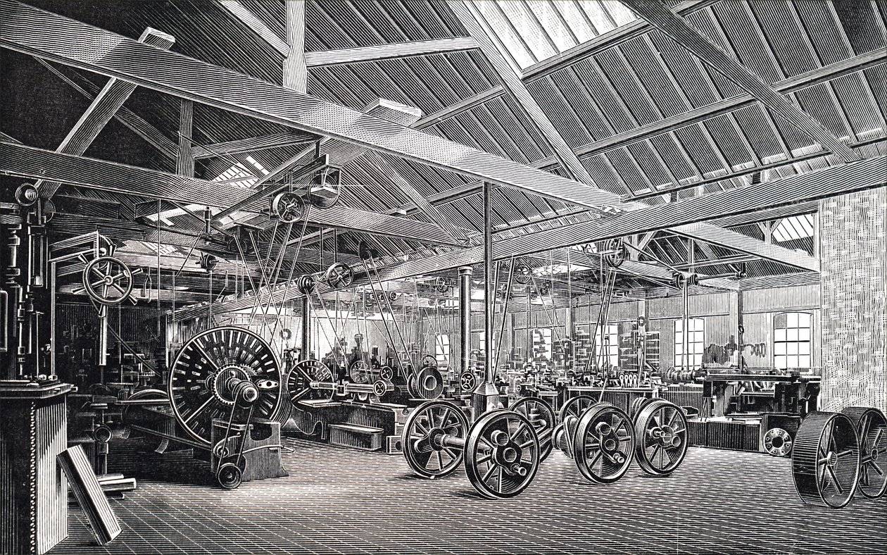 Das Maschinenhaus der Atlas Engine Works von Unbekannt
