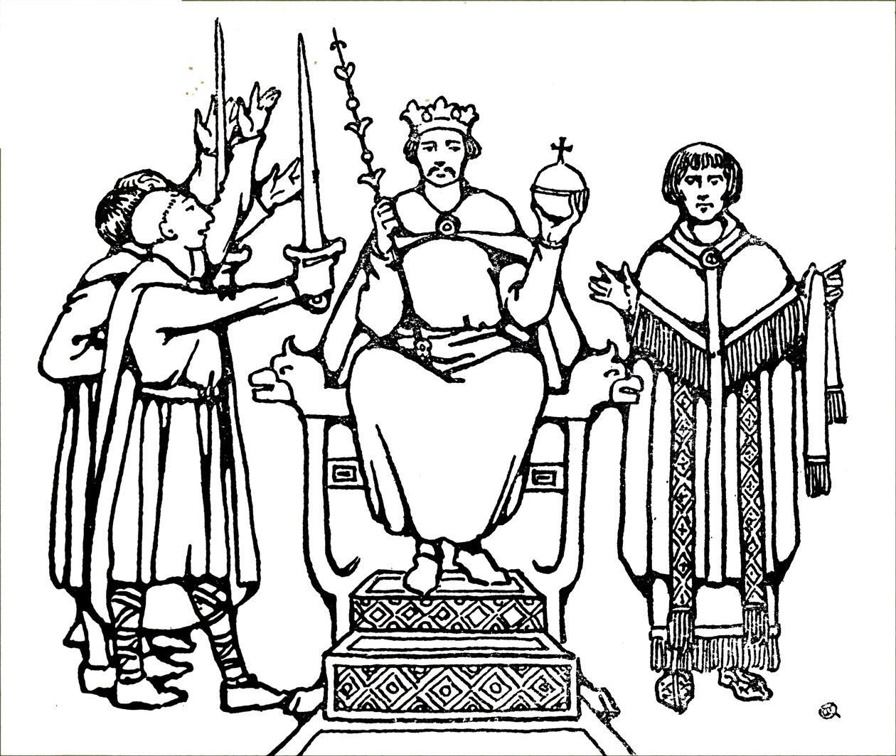 Die Krönung von König Harold Godwinson von Unbekannt