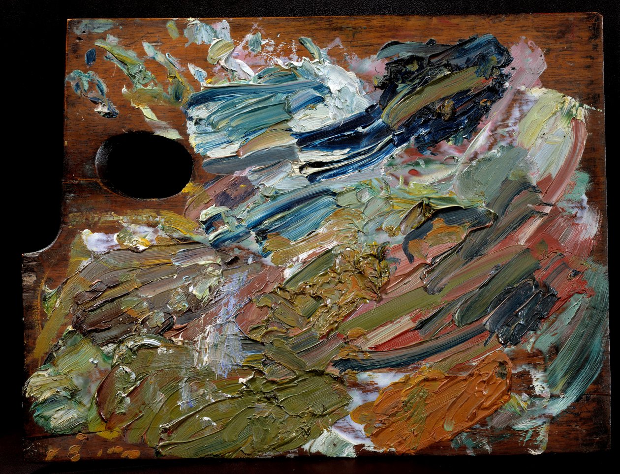 Die Palette des niederländischen Malers Vincent Van Gogh (1853-1890), 35 cm von Unbekannter Künstler