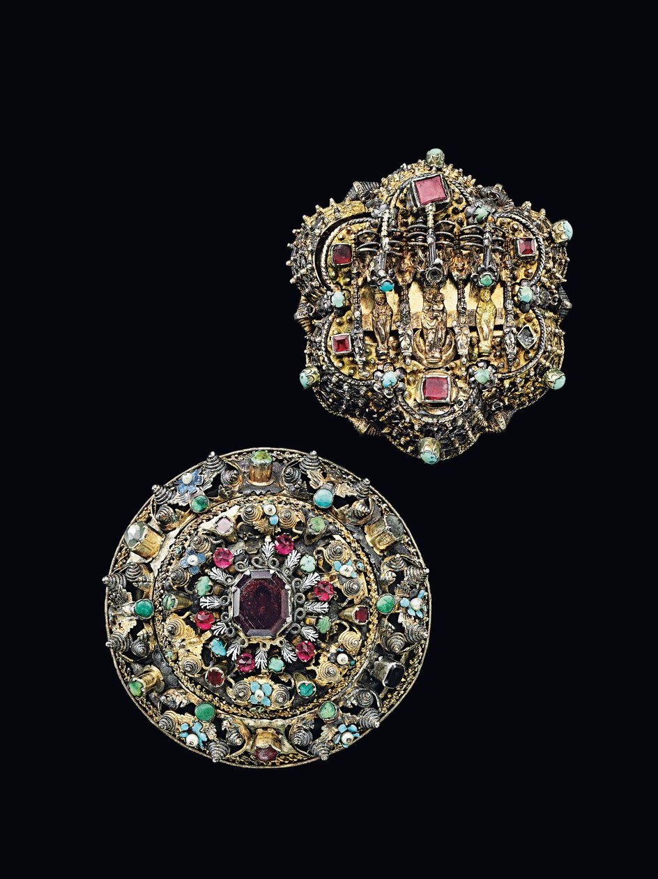 Zwei Brustrosetten, Nagyszeben, ca. 1675-1700 von Unbekannt