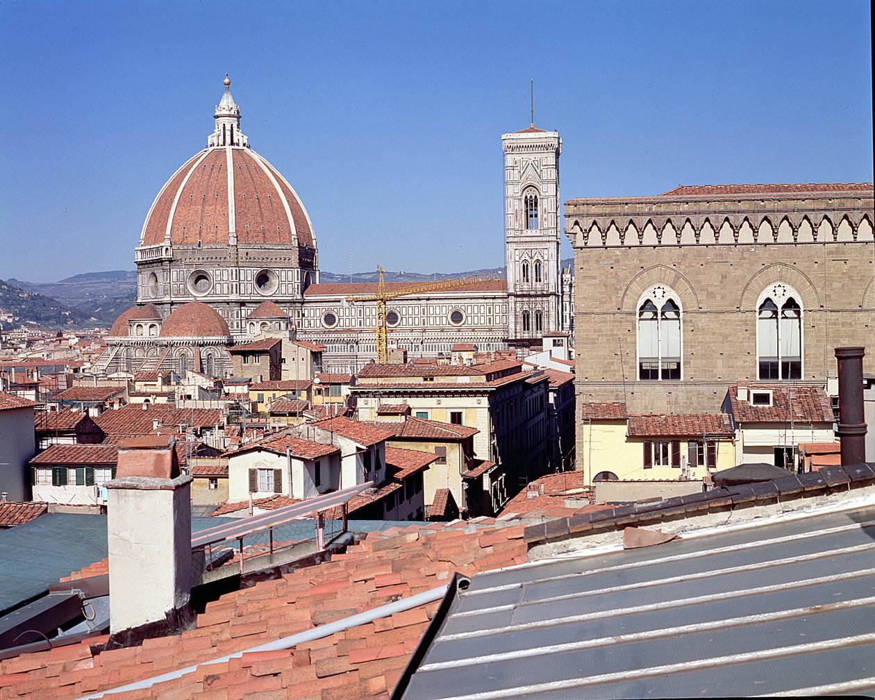 Ansicht der Kathedrale, Campanile und Orsanmichele von Unbekannt