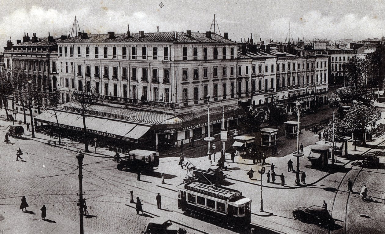 Ansicht der Jean-Jaures-Kreuzung in Toulouse, Haute Garonne (Postkarte ca. 1910) von Unbekannter Künstler
