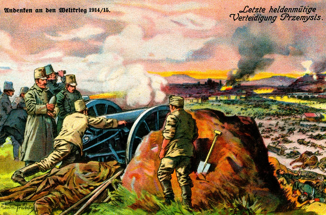 Erster Weltkrieg: Österreichisch-Ungarische Verteidigung von Przemyśl von Unbekannter Künstler