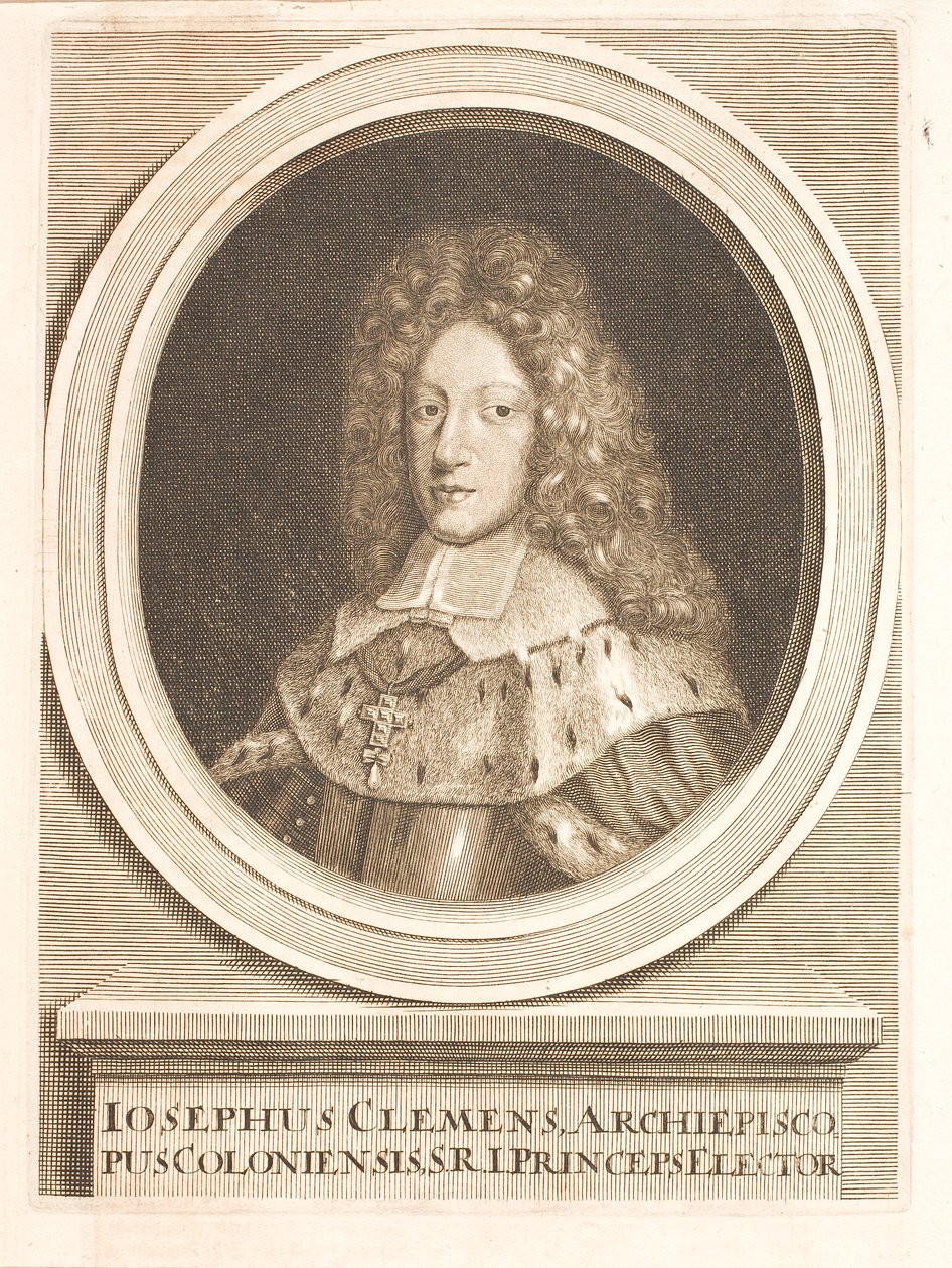 Joseph Clemens Kajetan von Bayern, Erzbischof von Köln von Unbekannter Stecher