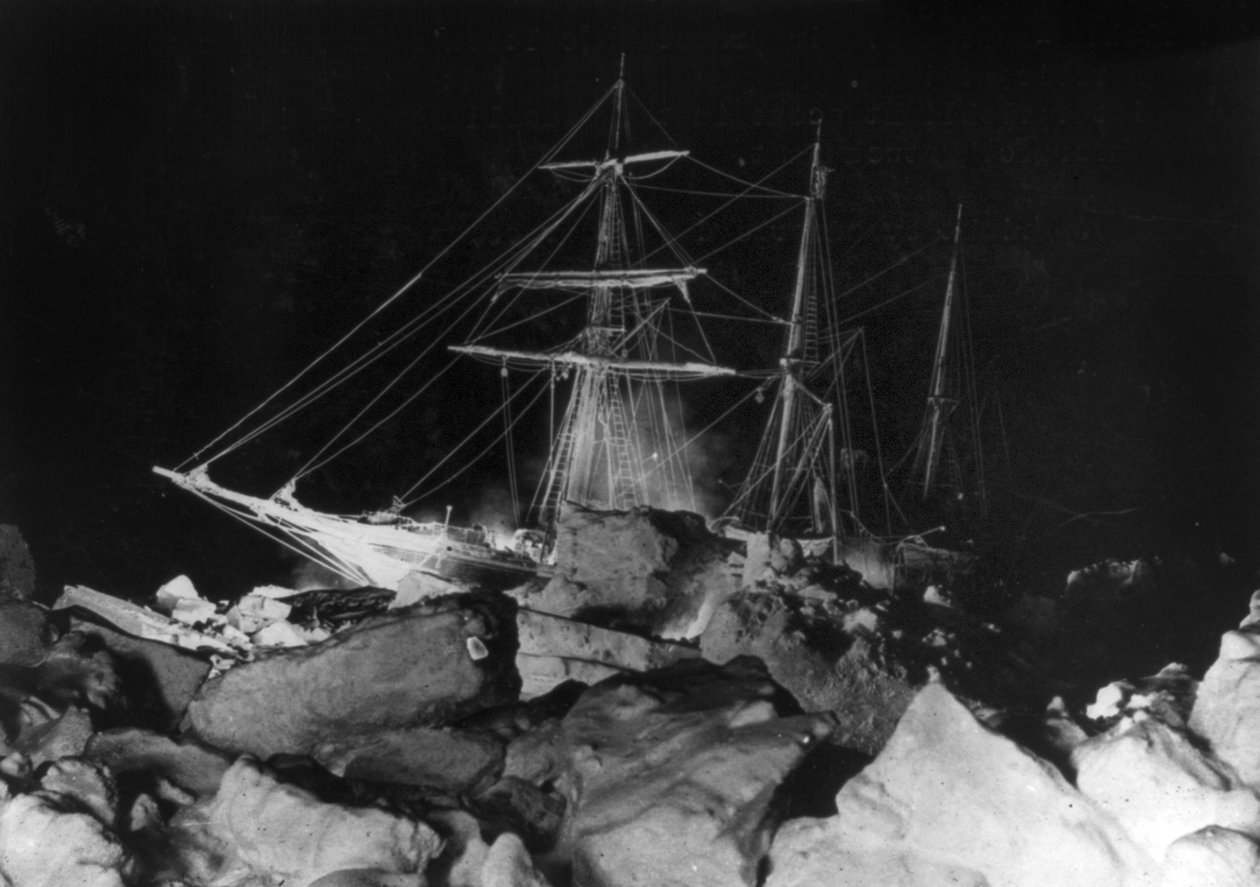Imperial Trans-Antarctic Expedition: die Endurance festgefroren, ca. 1914-17 von Underwood & Underwood
