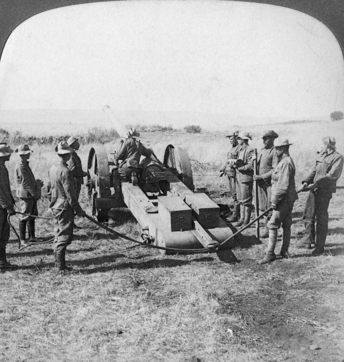 Britische Marinekanone, Südafrika, Burenkrieg von Underwood and Underwood