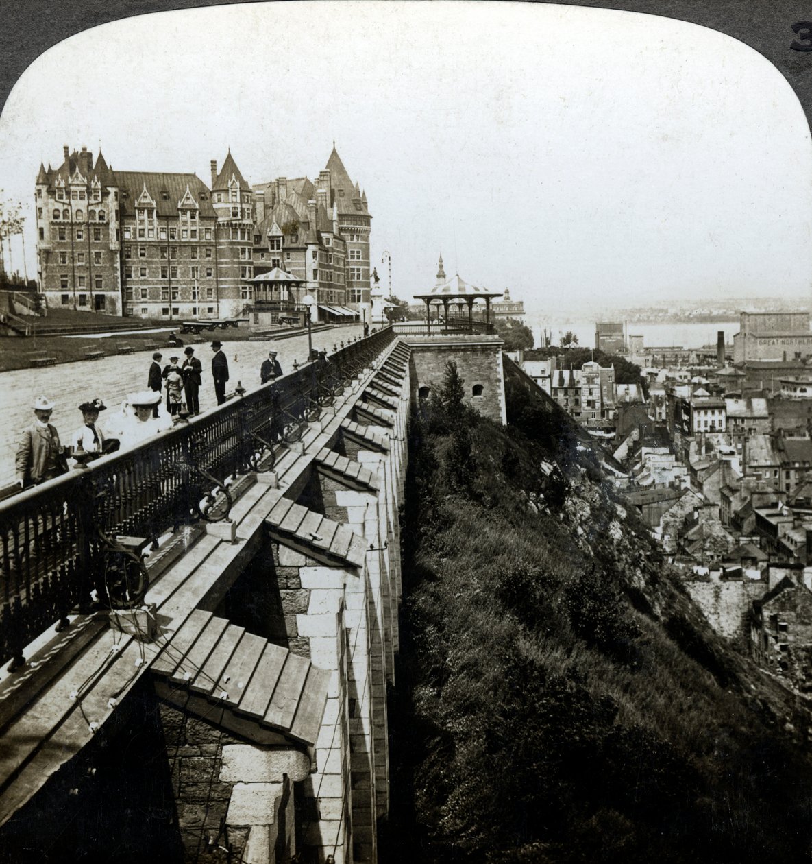Hotel Chateau Frontenac und Dufferin Terrace, Quebec, Kanada
