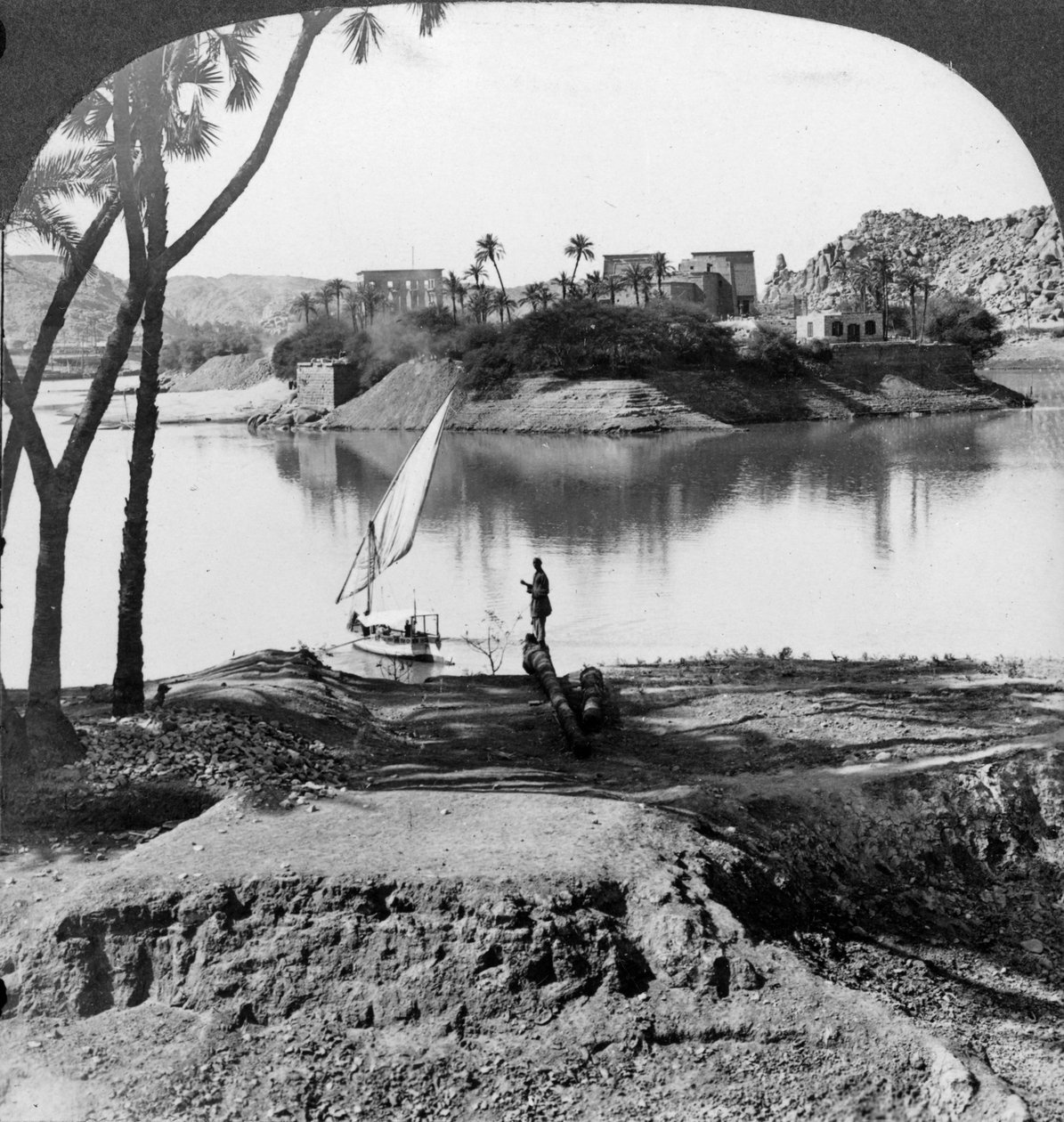 Die Insel Philae, Ägypten, 1905 von Underwood and Underwood