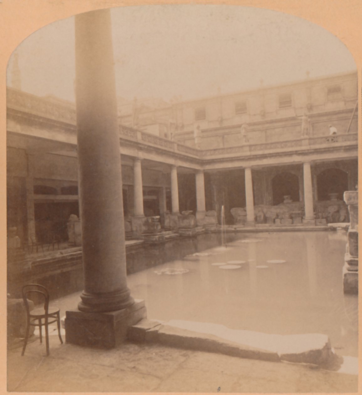 Das alte römische Bad, Bath, England, 1900 von Underwood and Underwood