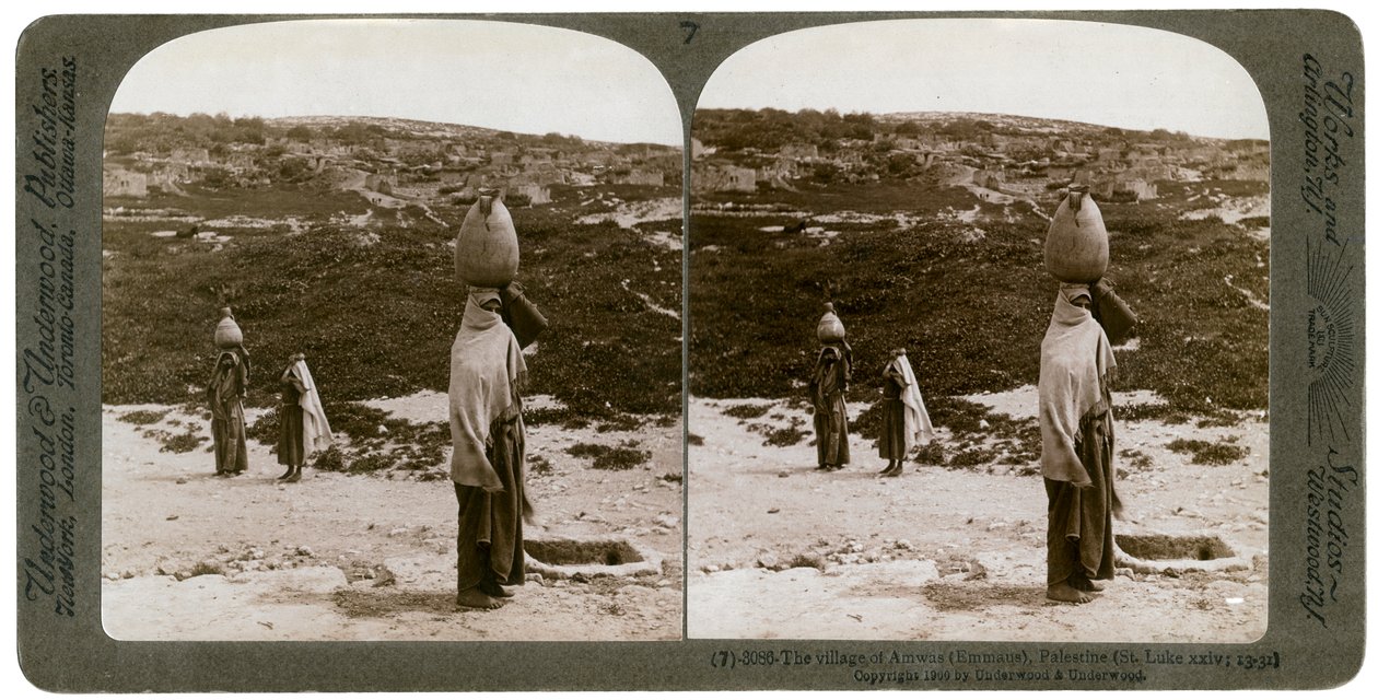 Das Dorf Imwas Emmaus, Palästina, 1900 von Underwood and Underwood