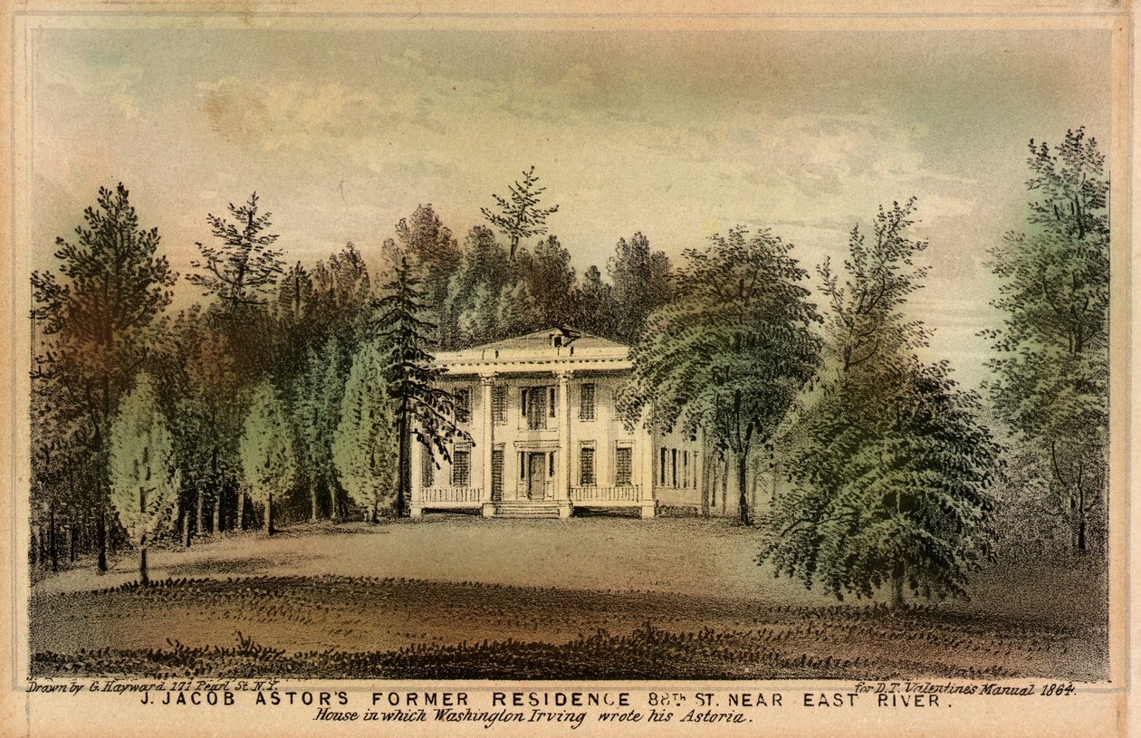 Ehemalige Residenz von J. Jacob Astor, 88th St. nahe East River von Unidentified