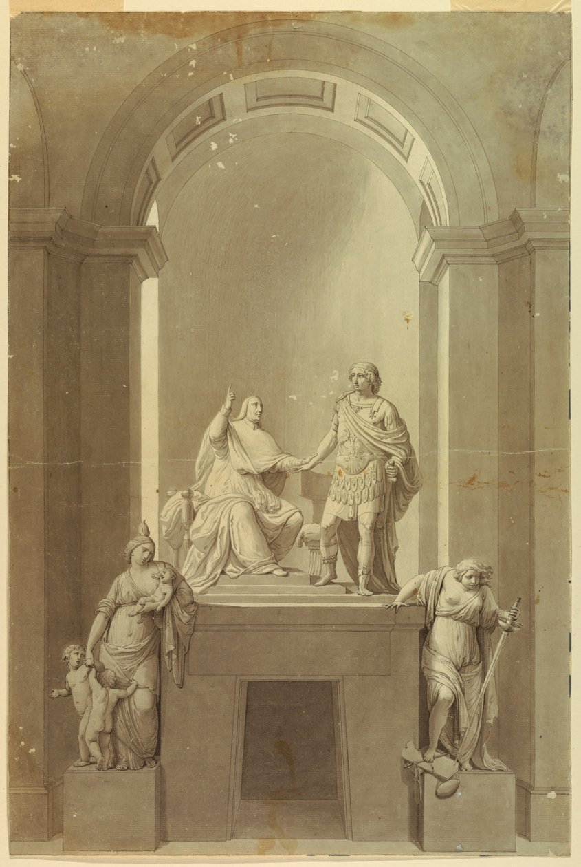 Ein Grabdenkmal für Henry Kardinal York (1725-1807) und Charles Edward Stuart, den „Jungen Prätendenten“ (1720-1788) von Unknown