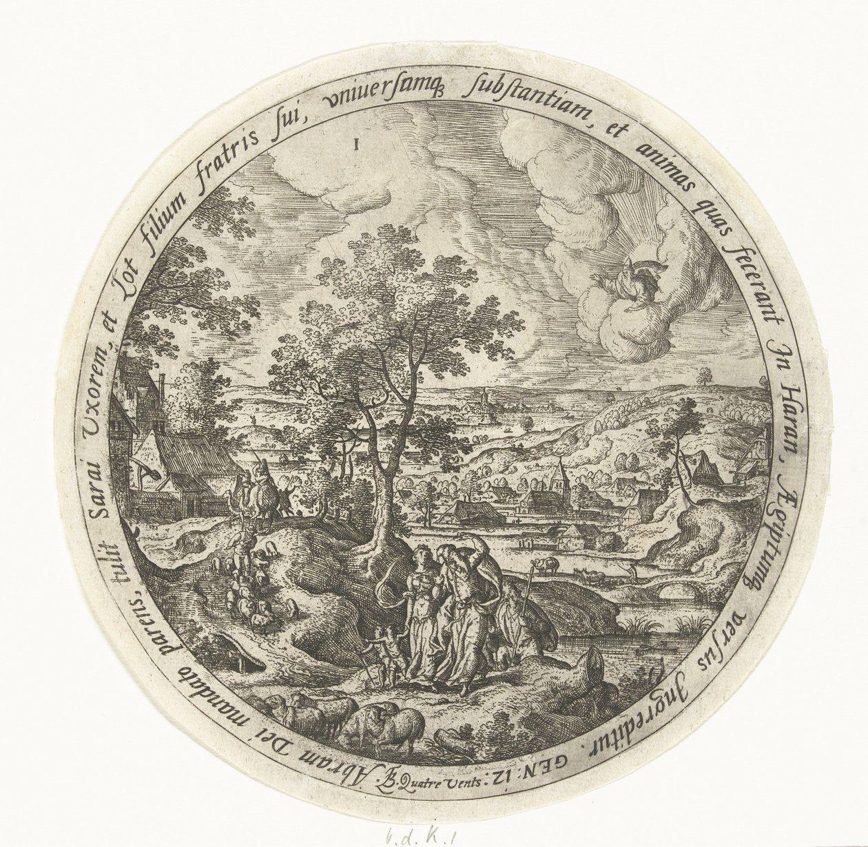 Abraham auf dem Weg nach Kanaan von Unknown