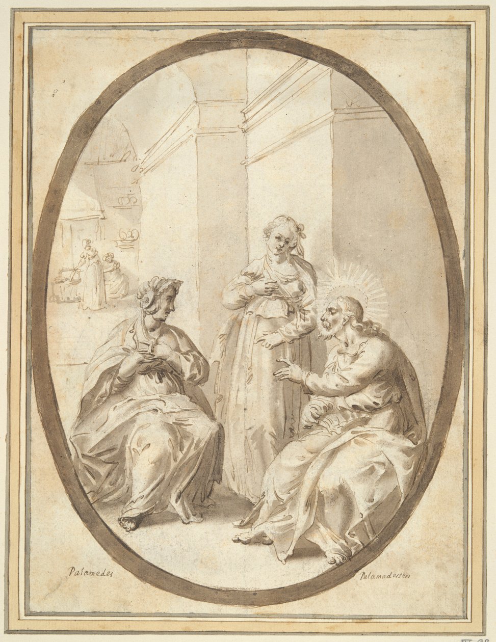 Christus im Haus von Martha und Maria von Unknown