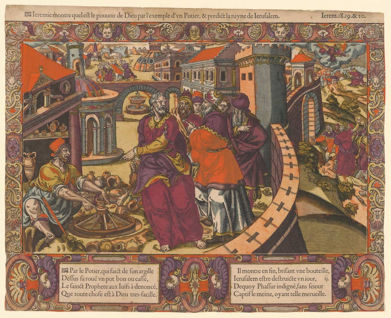 Jeremia zeigt die Macht Gottes durch den von Unknown