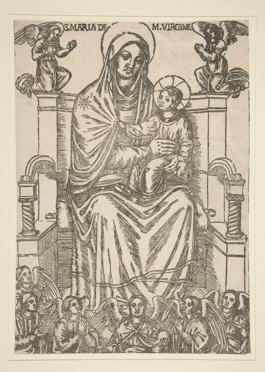 Madonna und Kind auf dem Thron von Unknown