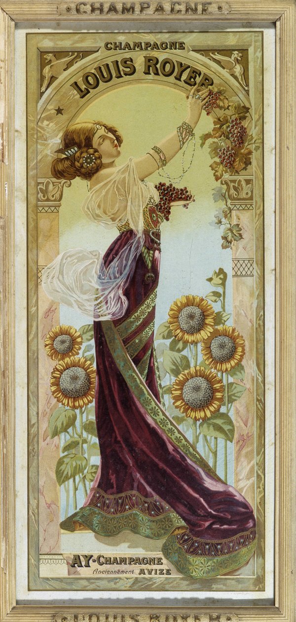 Werbeplakat für Louis Royer Champagner, späte 19. Jahrhundert von Unknown artist