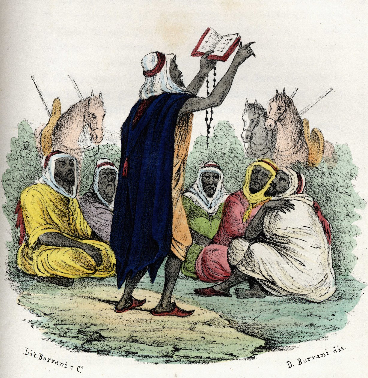 Algerien. Der Emir Abd el Kader (Abd-el-Kader oder ibn Muhyi al-Din al-Hasani) (1808-1883) rief 1832 zu einem ersten Dschihad (Heiliger Krieg) auf. In „Storia d