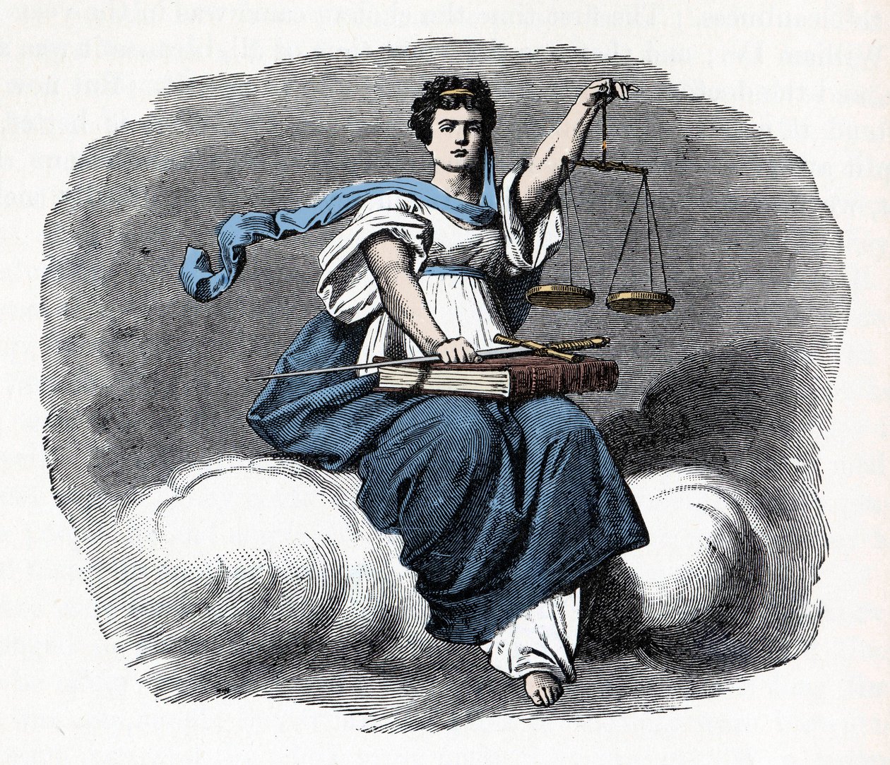 Allegorie der Gerechtigkeit - 1882 - Holzschnitt von Unknown artist