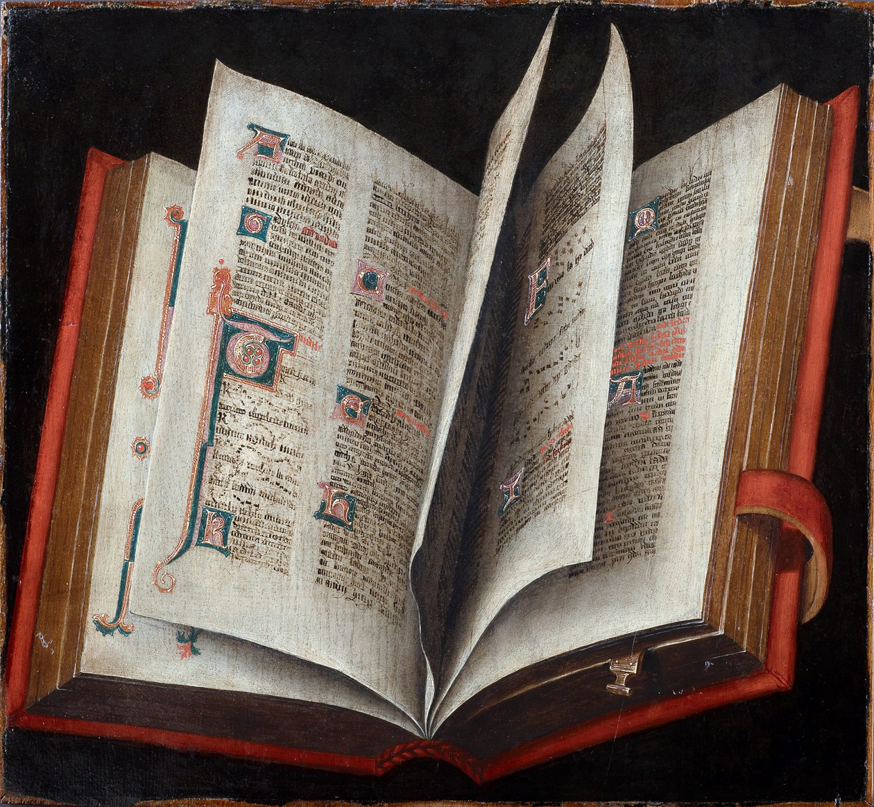 Ein geöffnetes liturgisches Buch von Unknown artist