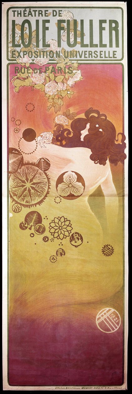 Jugendstil: Plakat für das „Théâtre de Loie Fuller“ von Unknown artist