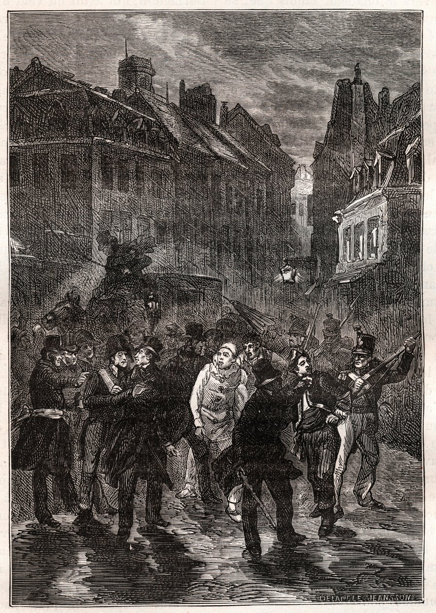 Attentate gegen Louis-Philippe I. - Die Verschwörung der Rue des Prouvaires - Am 1. Februar von Unknown artist