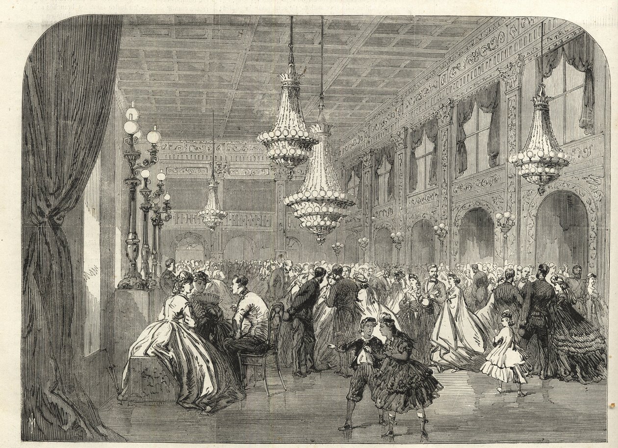 Baden-Baden, Deutschland - Im Konversationszimmer - 1867 von Unknown artist