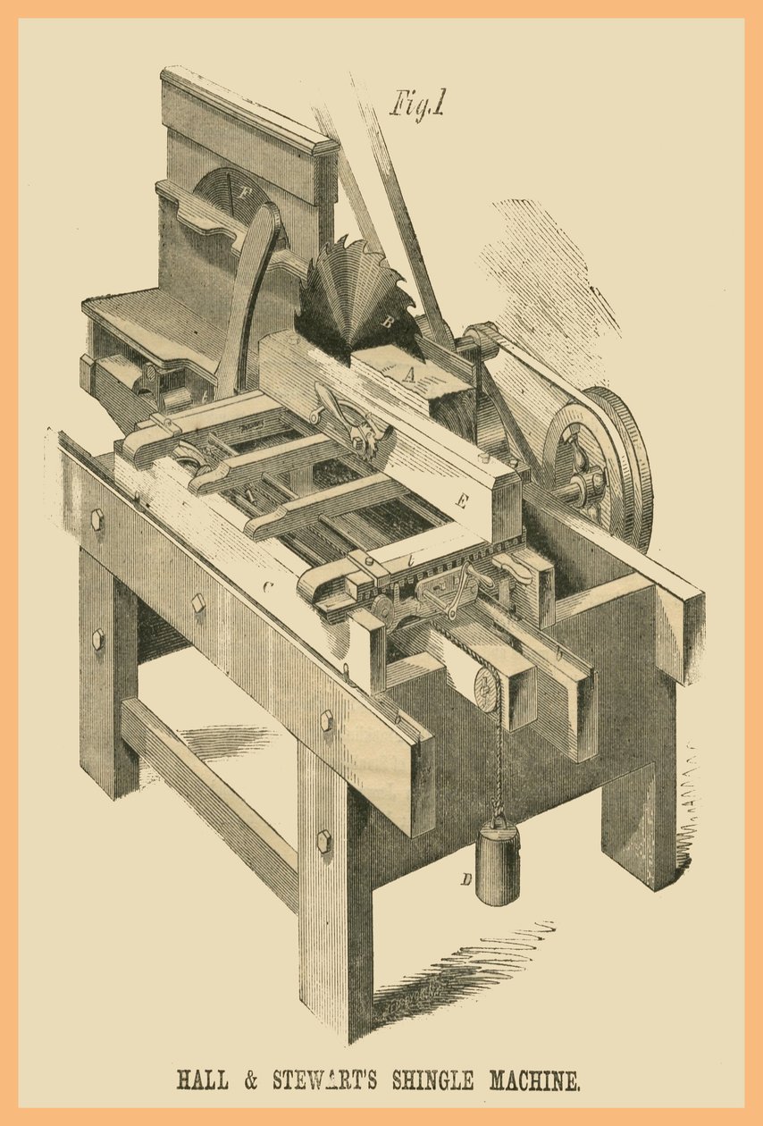 Ball - Stewarts Schindelmaschine von Unknown Artist
