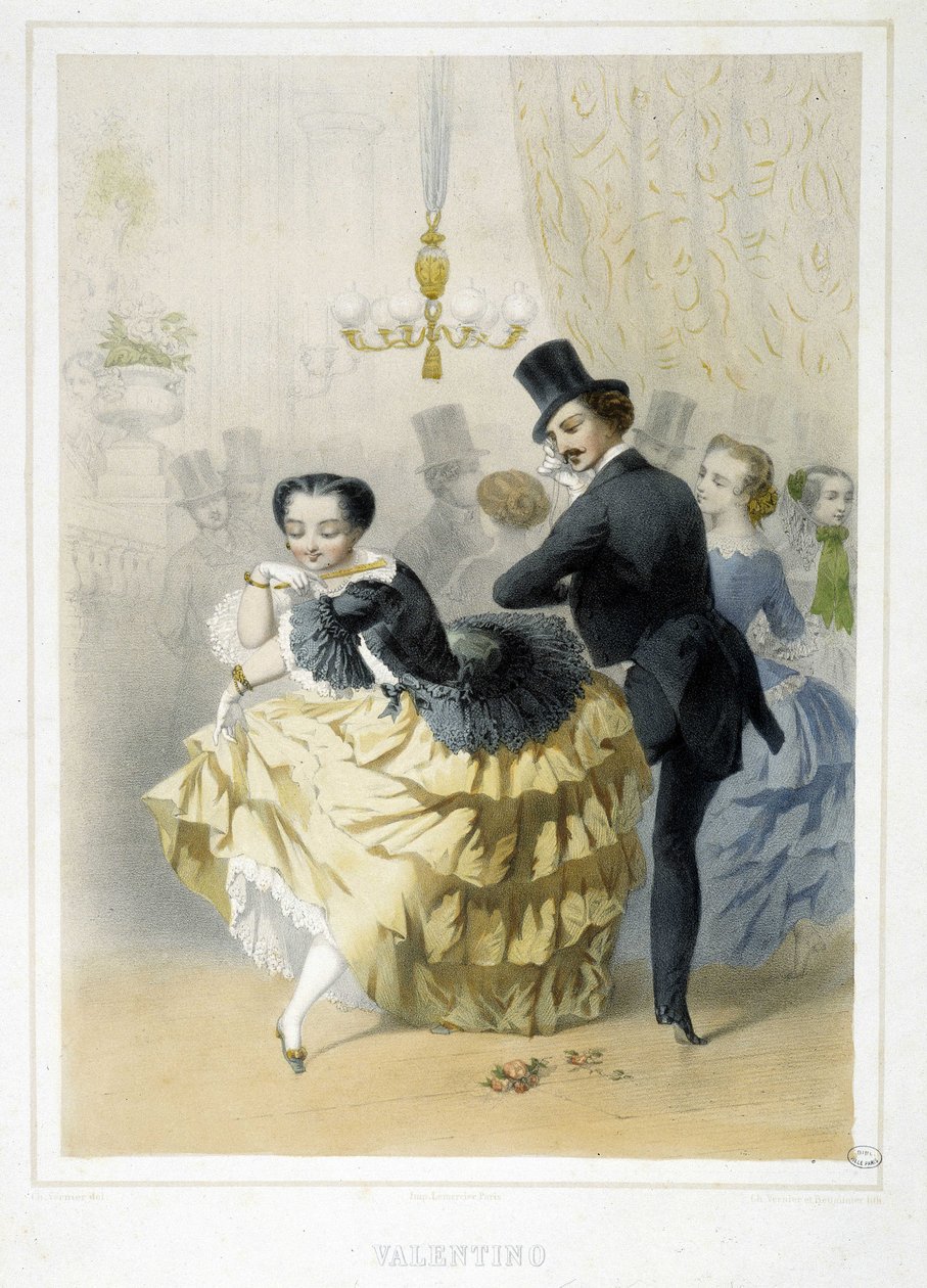 Ball: Valentino, um 1860 von Unknown artist