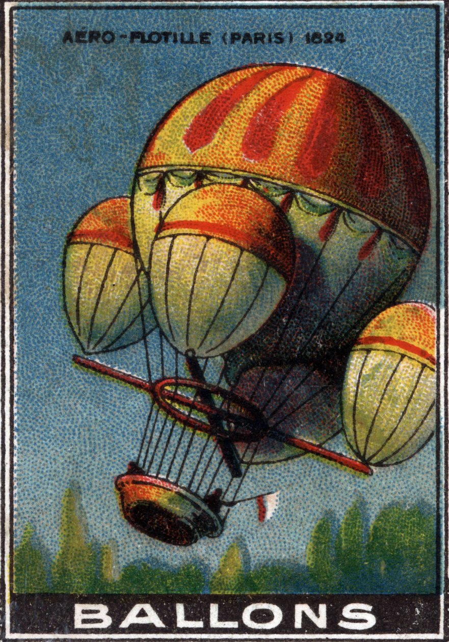 Ballons der Aero-Flottille von Paris von Unknown Artist