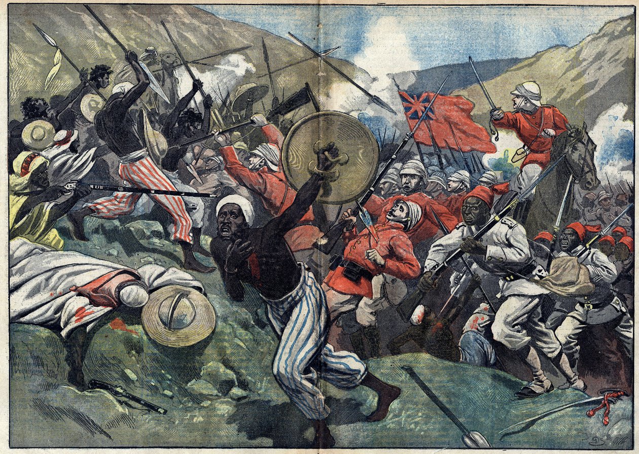 Schlacht von Atbara (Sudan) von Unknown artist