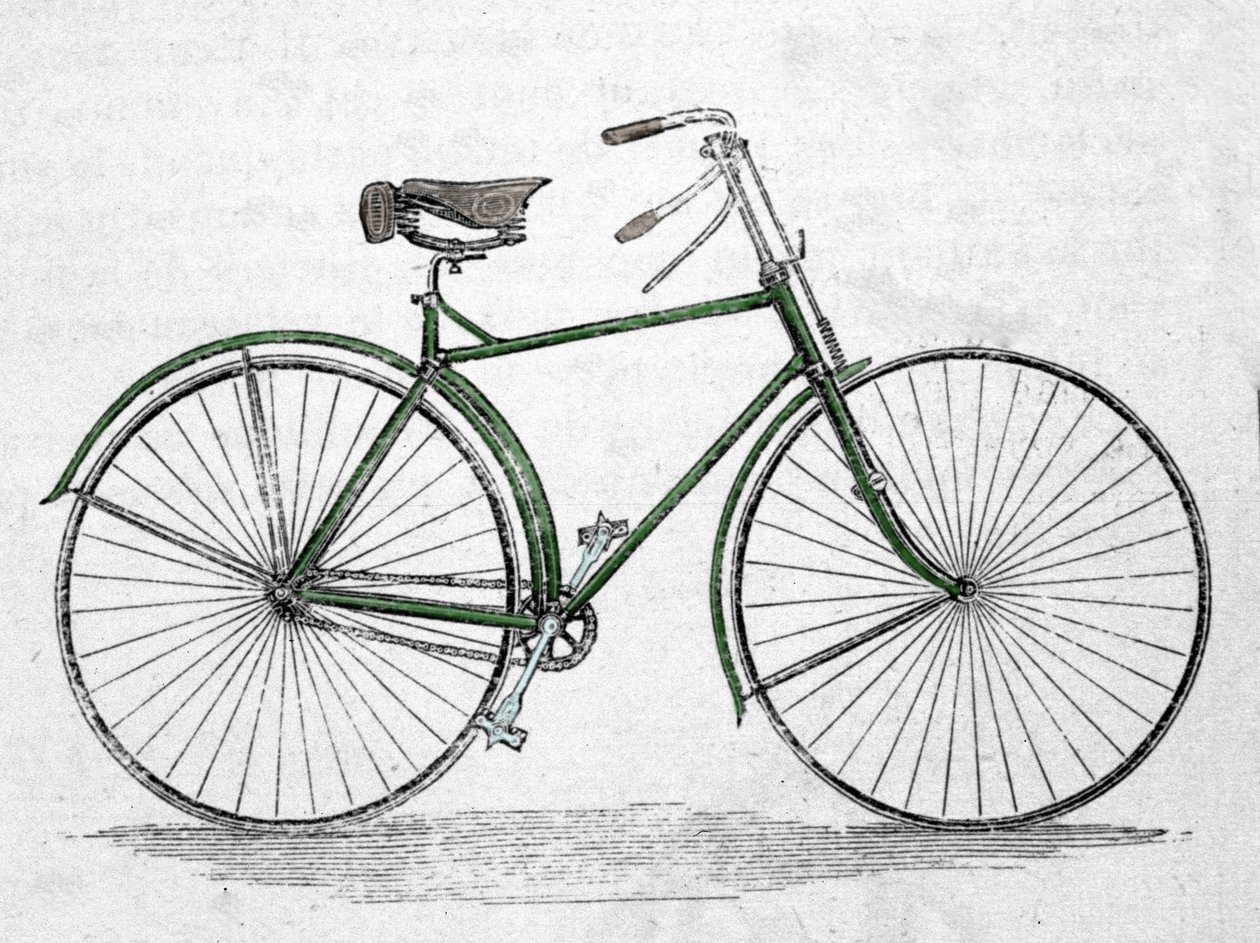 Fahrradmodell mit Rahmen von Unknown artist