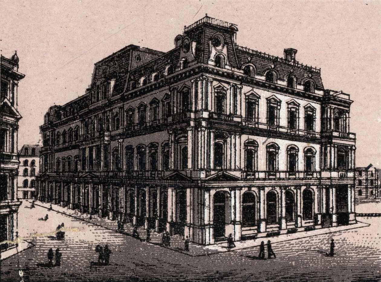 Boston, USA: Blick auf das Postamt. in „Die Welt illustriert 168 Ansichten“. Undatiert (spätes 19. Jahrhundert) von Unknown artist