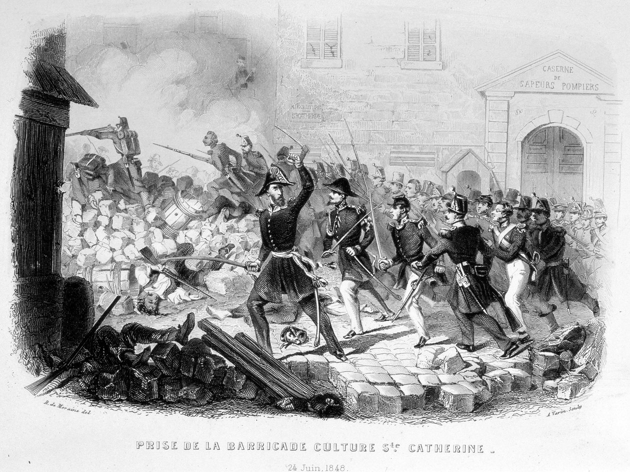 Eroberung der Barrikade Kultur Sainte Catherine (24. Juni) von Unknown artist